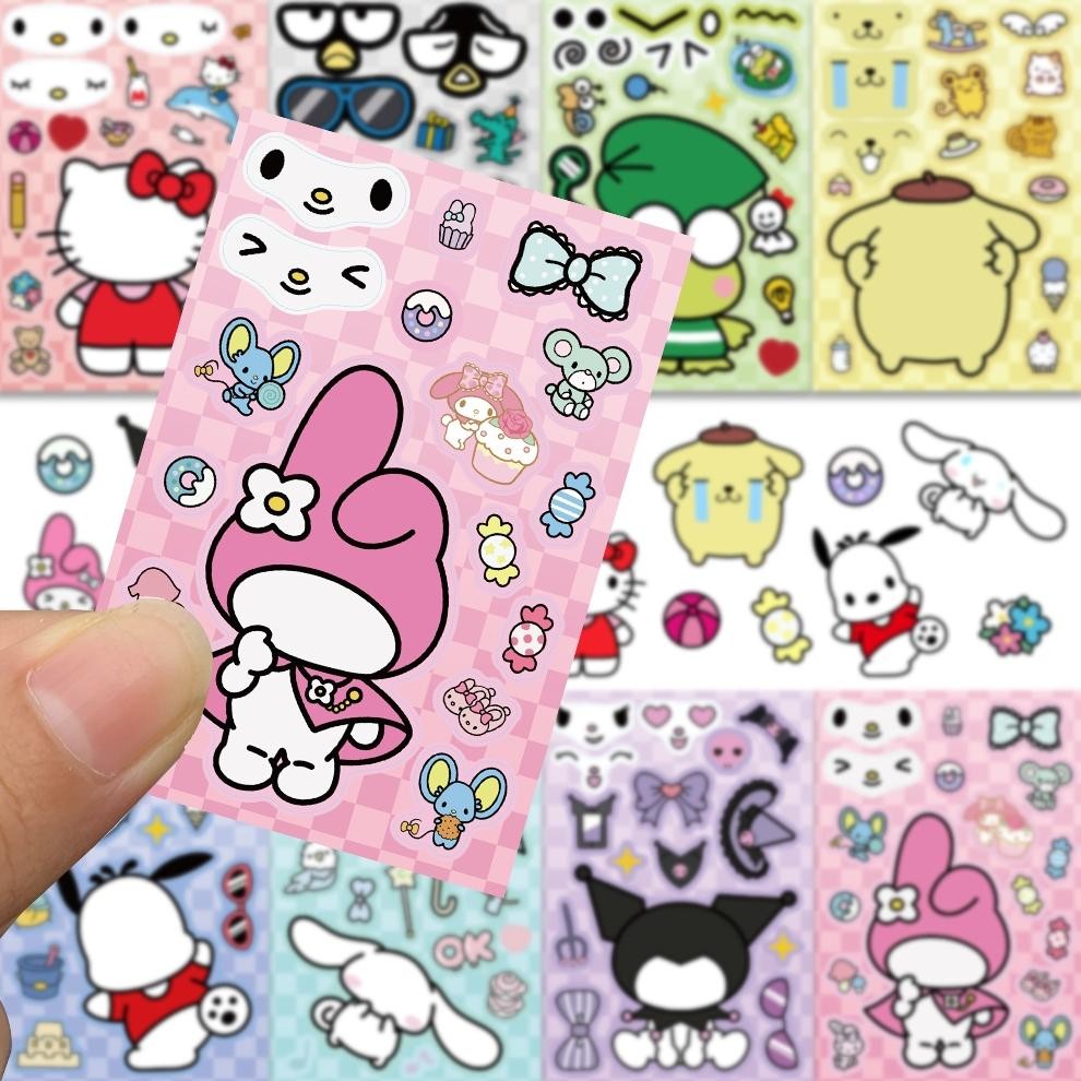 

Stiker Set Stiker Paket 8PCS teka-teki Stiker lucu Sanrio hellokitty Anti Air Stikers Berperekat Waterproof sticker decal buat Motor Helm Buku Journal Koper Casing HP Laptop Botol Minum hadiah anak SW-20