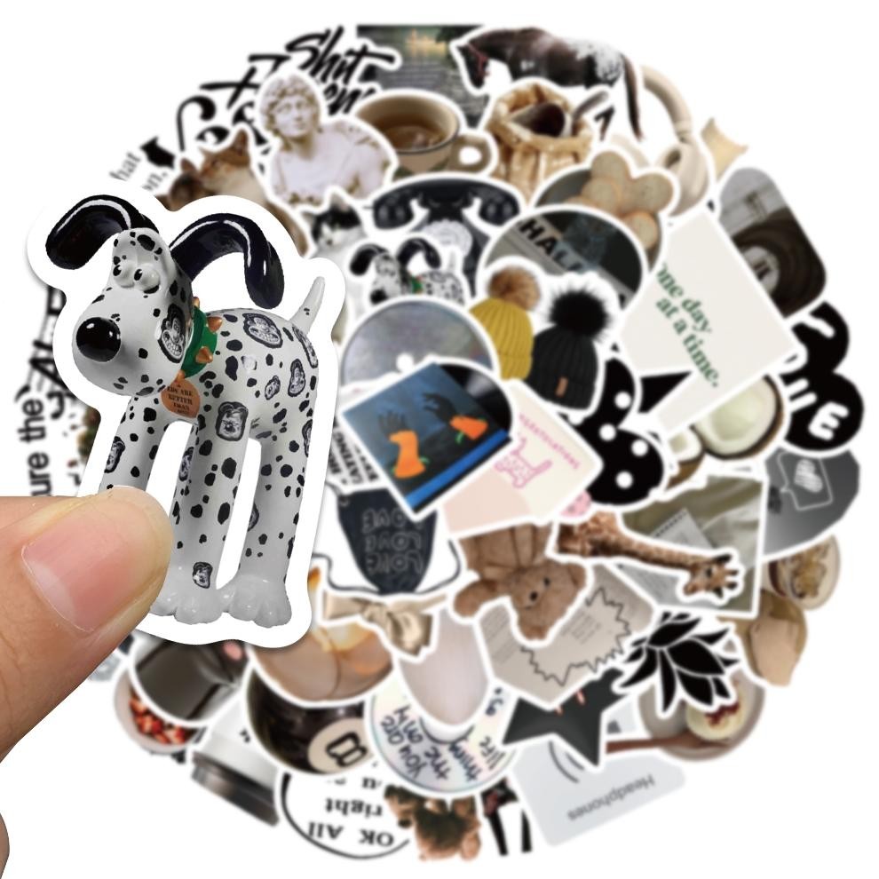 

Stiker Set Stiker Paket 60PCS Simplicity ins Stiker lucu Black and White Anti Air Stikers Berperekat Waterproof sticker decal buat Motor Helm Buku Journal Koper Casing HP Laptop Botol Minum LB-81