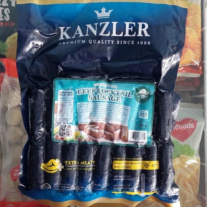 

Rps Sosis Sapi Kanzler Beef Cocktail 250G Isi 20-21 Pcs