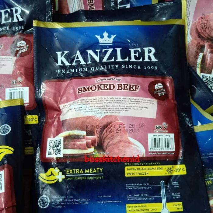 

Rps Kanzler Smoked Beef / Daging Sapi Asap Kanzler 250Gr