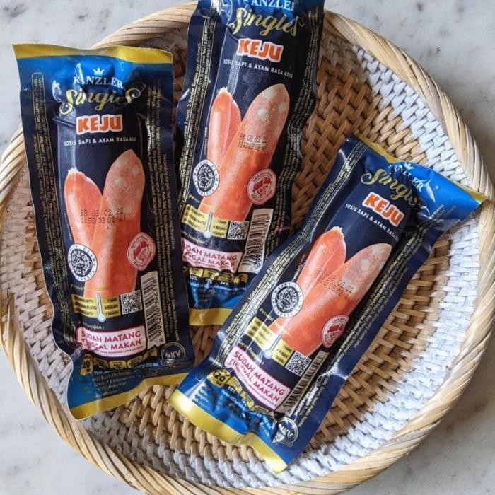 

Rps Sosis Kanzler Singles Keju 65Gr / Sosis Rasa Keju