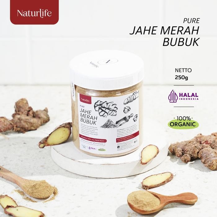 

Rps Jahe Merah Bubuk 250G Asli 100% Tanpa Campuran Original Naturlife Serbuk Jahe / Bubuk Minuman Jahe Merah / Jahe Merah Instan Pure Red Ginger Powder / Imun Booster Organic Nutrifarm / Beorganik / Dari Bumi / Safiya / Galleo