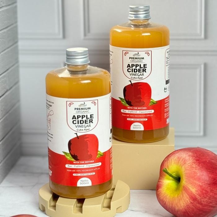 

Rps Suur Lemoen Cuka Apel Apple Cider Vinegar 500 Ml Premium Organik With The Mother