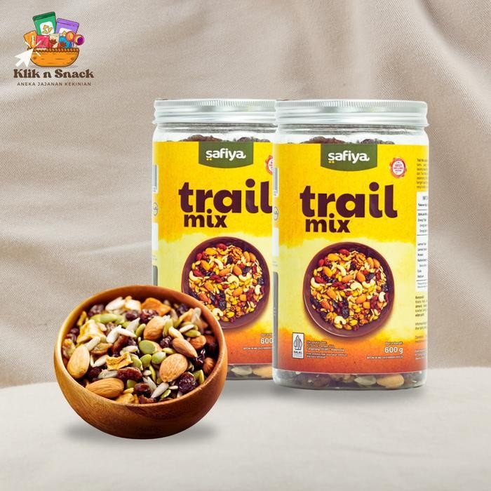 

Rps Safiya Trail Mix Jar 600Gr Mix Kacang Biji Labu Dan Cranberry Gojiberry Camilan Makanan Sehat Klik N Snack