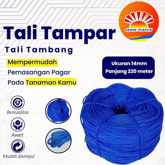 

Ready Stock Tali Tampar Ukuran 14Mm Panjang 220 Meter Kualitas Terjamin
