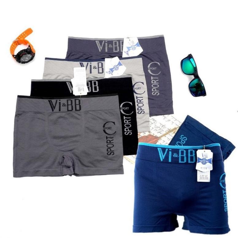 Recomend grosir 6pc- cd boxer pria  Vi&bb seamless / celana dalam boxer vibb / MR DAX pria cowo kere