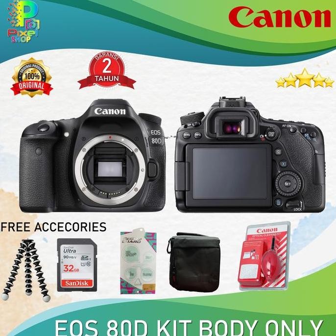 Promo CANON EOS 80D DSLR CAMERA BODY ONLY / CANON EOS 80D BODY ONLY / 80D BO COD