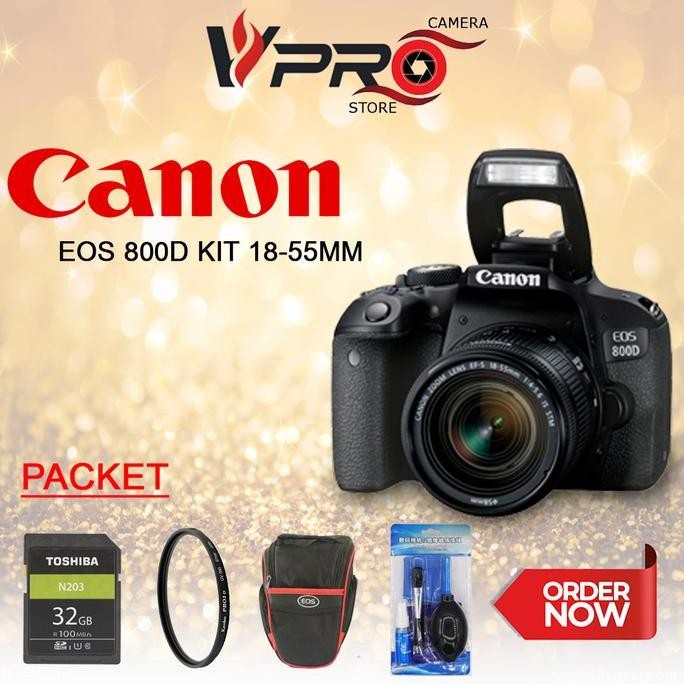 Promo CANON EOS 800D KIT 18-55M / kamera Canon 800d - PAKET COD