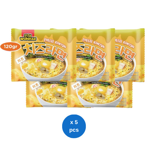 

Wonhae Cheese Ramyun 120gr x 5 pcs