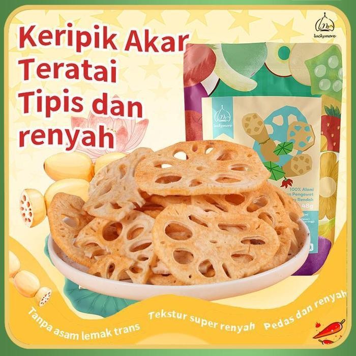 

FF LuckymoreHALAL Akar Teratai Renyah Pedas 48g- Keripik Akar Teratai Rasa Pedas, Camilan Sehat | Camilan Pedas, Keripik Akar Teratai, Camilan Sehat, Renyah dan Gurih, Camilan Tanpa Pengawet. Makanan Food Snack Cemilan Kripik Goreng Asin Merah