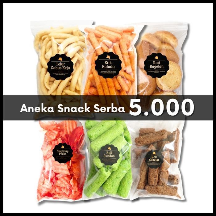 

FF [DELISH SNACKS] Aneka Snack Serba 5.000 / Cemilan Camilan 5 Ribu Bebas Pilih / Kripik Krupuk Kacang