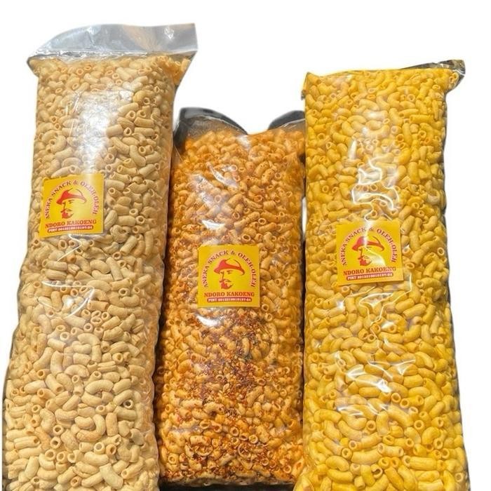 

FF {LIVE} MAKARONI PIPA BANTET 1KG NKS Camilan Food Snack Cemilan Makanan Keripik