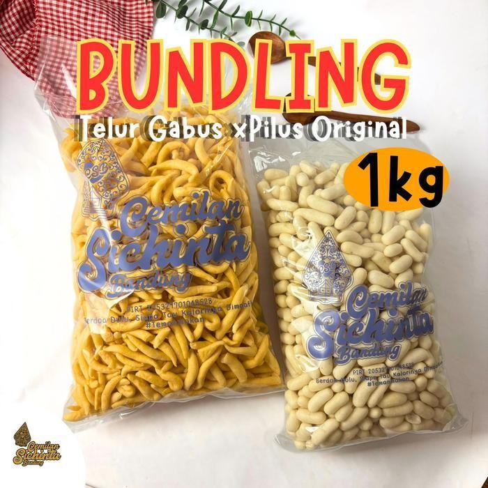 

FF PAKET BUNDLING - Telur Gabus Keju+Pilus Original Cemilan Sichinta