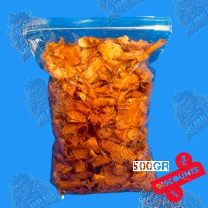 

FF KRIPSET KERIPIK SINGKONG 500GR KRIPIK SINGKONG SETAN PEDAS - Camilan Renyah dan Gurih - Makanan Kripik Snack Cemilan