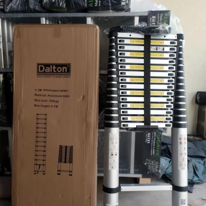 Tangga Lipat Alumunium Telescopic Dalton  6.2Meter Ml1009L | Tangga Alumunium Telescopic Co