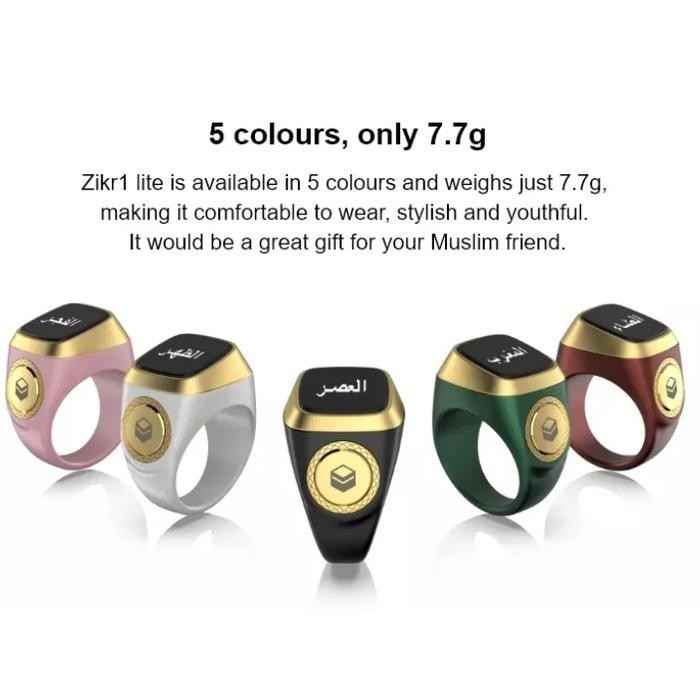 SHS Tasbih Digital Zikir IQibla Lite Smart Cincin Tasbih Oled Display Original