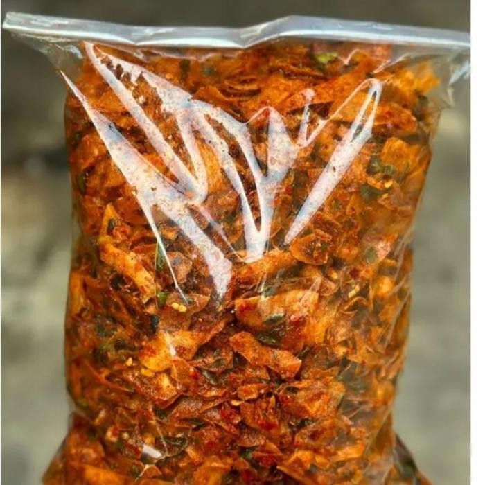 

FF PROMO keripik singkong pedas daun jeruk, berat 100gr (khas medan)