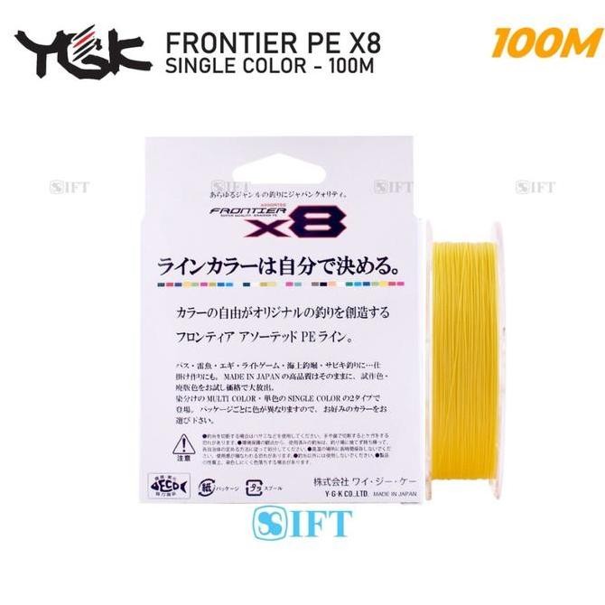 Senar PE YGK FRONTIER X8 | Single Color | PE 0.6 s/d 8.0 IFT FISHING