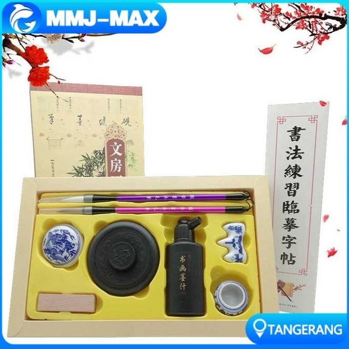 

TERLARIS! 1 Set Calligraphy Set Kaligrafi Ink Tinta Pen Stand Kuas Menulis