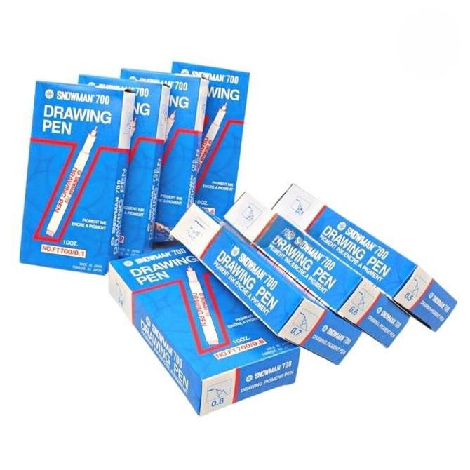 

TERLARIS! [KBM] [LUSINAN] Calligraphy Pen Snowman FT-700 / 700 Pulpen Drawing Kaligrafi Huruf Spidol Tulis 0.1 - 0.8 / 1.0 - 3.0 Pigment Ink Marker