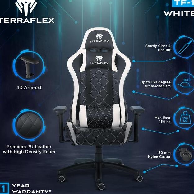 Terraflex Tf1 Gaming Chair Kursi Blawhite