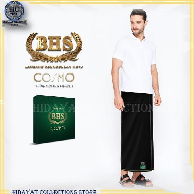 Sarung BHS Cosmo Hitam Polos Original