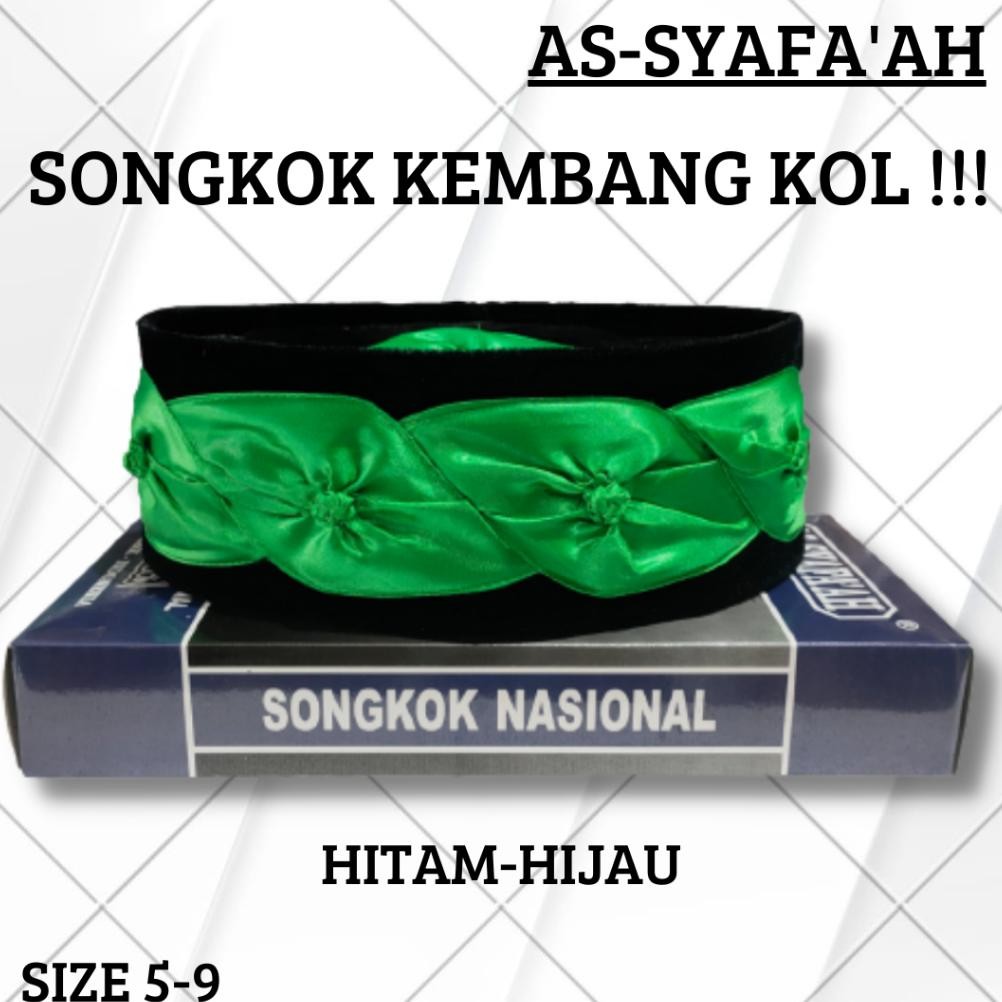 Promo Peci Kembang Kol Songkok Kembang Kol Peci Betawi Hitam Merah In-13