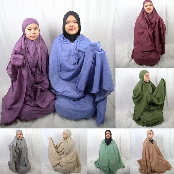 Mukena Dewasa Parasut Polos Premium Fatimah Series  / Mukena Travel
