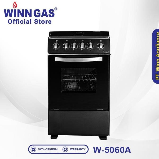 WINN GAS KOMPOR GAS FREE STANDING + OVEN W5060A ORIGINAL DAN TERPERCAYA