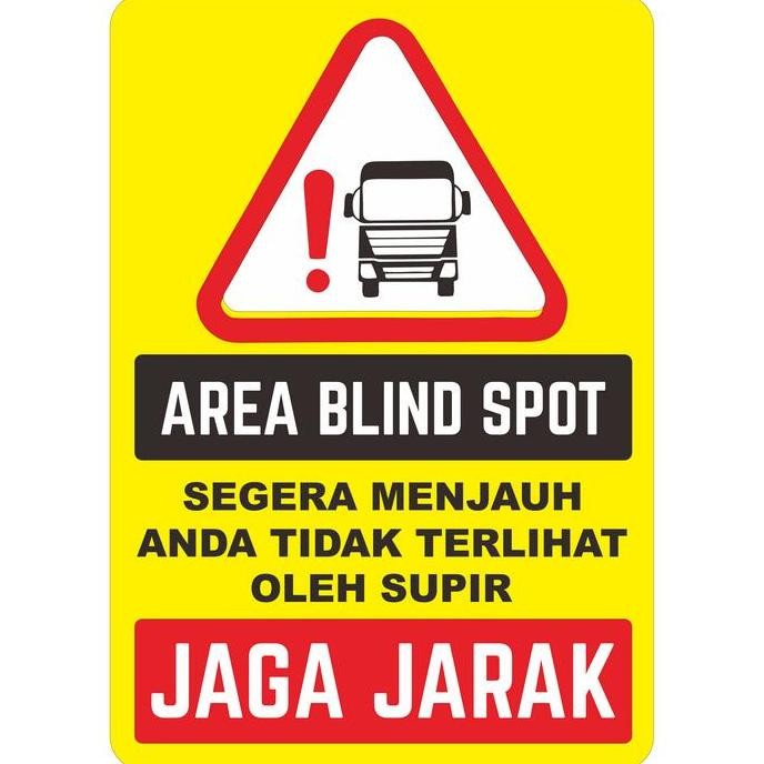 

Sticker Stiker Reflective Blind Spot 40Cm X 60Cm, 35Cm X 50Cm Co