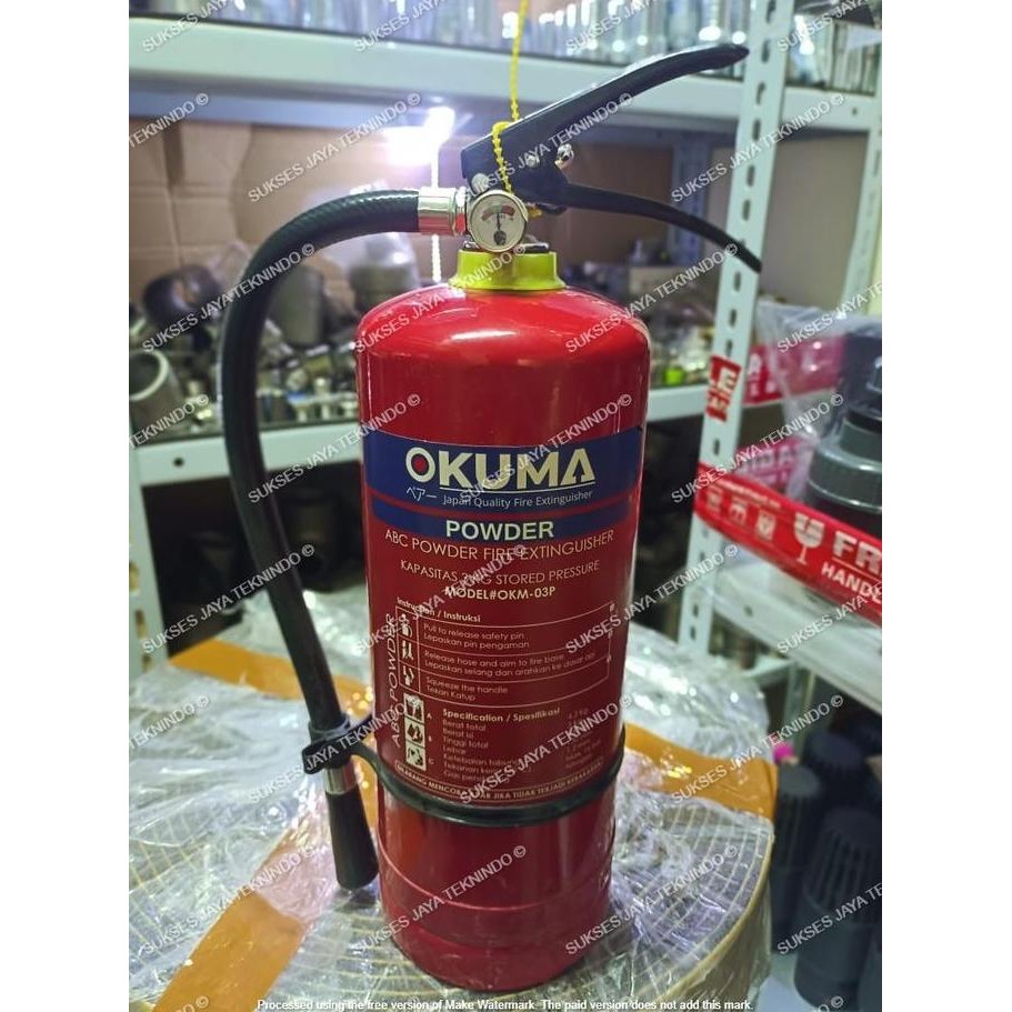 Okuma - 03P Powder 3Kg Tabung Alat Pemadam Api Ringan Apar Kebakaran Co