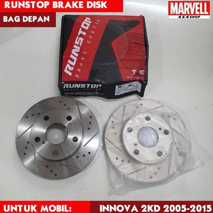 HARGA DISC - Brake Disc Rotor Disk RUNSTOP Front Depan Innova 2KD 2005-2015