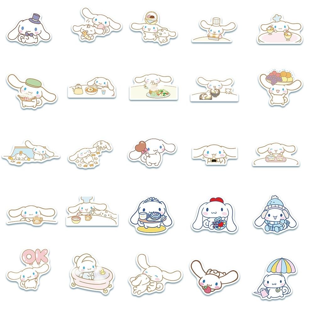

NG [50PCS]Stiker Lucu Kartun Stiker Cinnamoroll Dog Decal Vinyl Stiker Anti Air-Sticker Aesthetic Buku Journal Koper Stiker Casing HP Stiker Laptop Helm Motor Viral Kekinian Terbaru 2025 RV-51