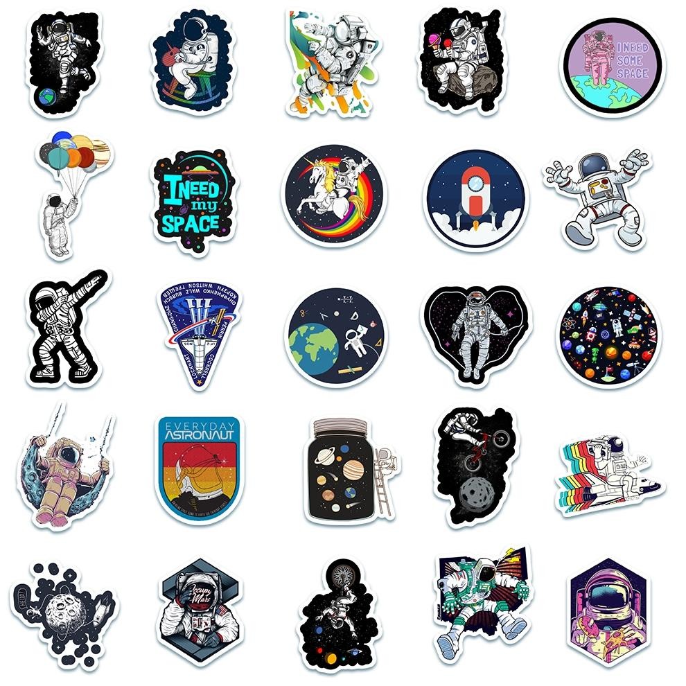 

NG [50PCS] Stikers Pack NASA Space Astronaut Stiker Anti Air-Sticker Aesthetic Buku Casing HP Laptop Helm MotorBotol Viral Kekinian Terbaru 2025 HK-67