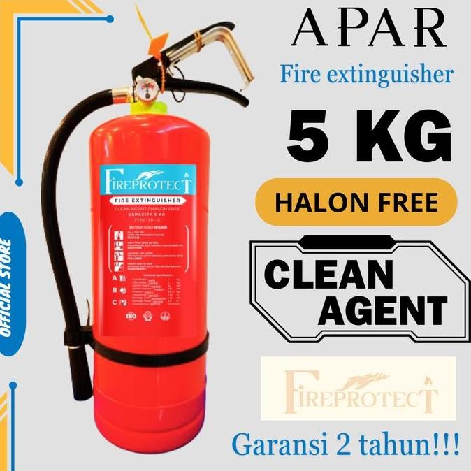 Apar Pemadam Clean Agent Af11 5Kg / Apar Halon Free 5Kg Merk Fire Protect Co