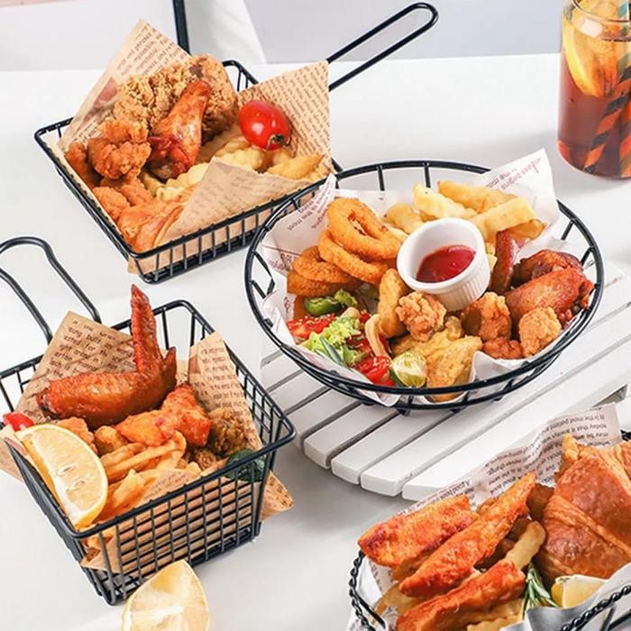 

IX Keranjang Saji Kentang Goreng Untuk Cafe Resto | Fries Basket for Cafe
