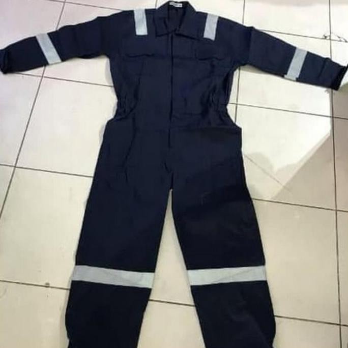 Wearpack Werpak Baju Pakaian Terusan Safety Kerja Tukang Las Proyek Bengkel Listrik Pria Wanita Coev