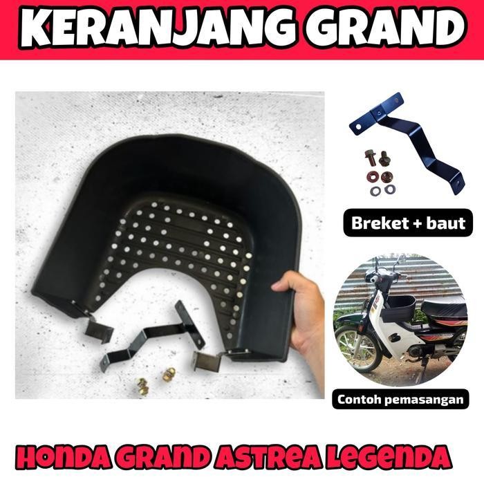 

IX keranjang bagasi plastik tengah honda astrea grand bulus legenda impresa motor honda grand Accessories Baut