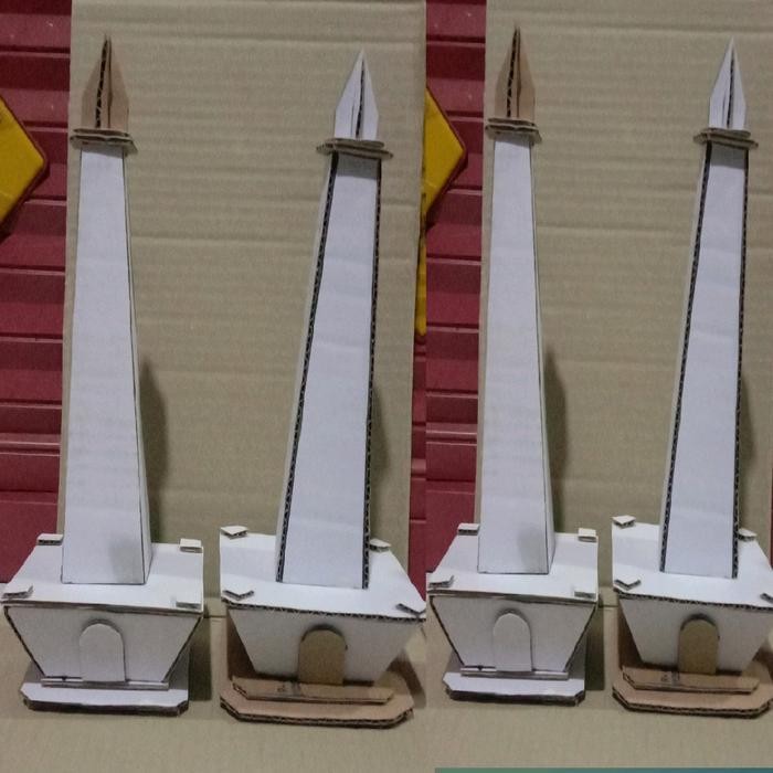 

IX Prakarya miniatur monas berbahan dasar kardus Buatan tangan