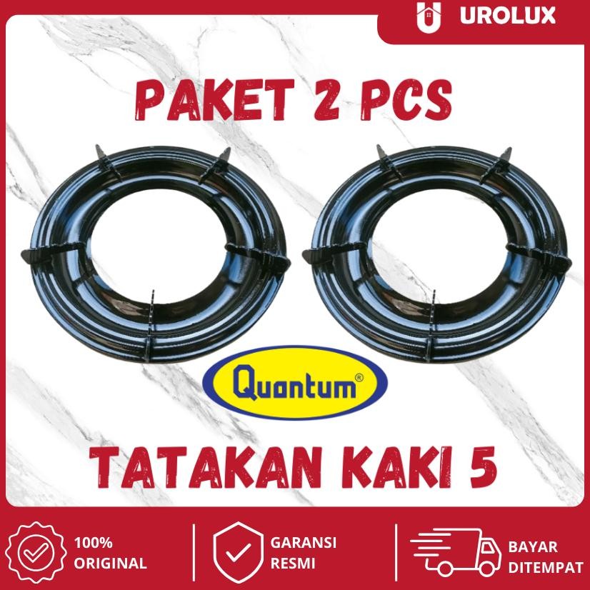 Bisa Cod Paket 2 Pcs Tatakan Kompor Gas Quantum/Dudukan Kompor Kaki 5 Quantum ||