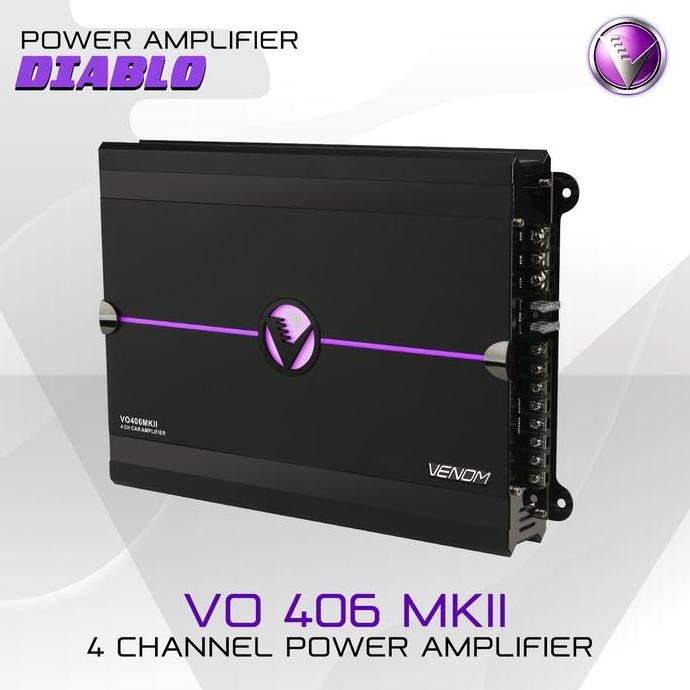 POWER AMPLIFIER 4 CHANNEL VENOM DIABLO VO 406 MKII Audio Mobil