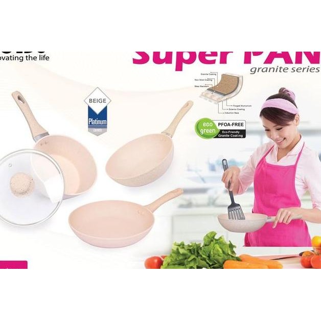 Pan Bolde Panci Granite Ceramic Cooare 4 Set