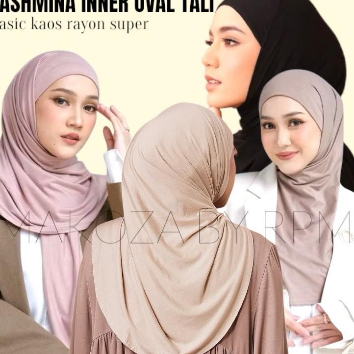 Pashmina Oval Inner Tali Pashmina Inner Oval Tali Kaos Rayon