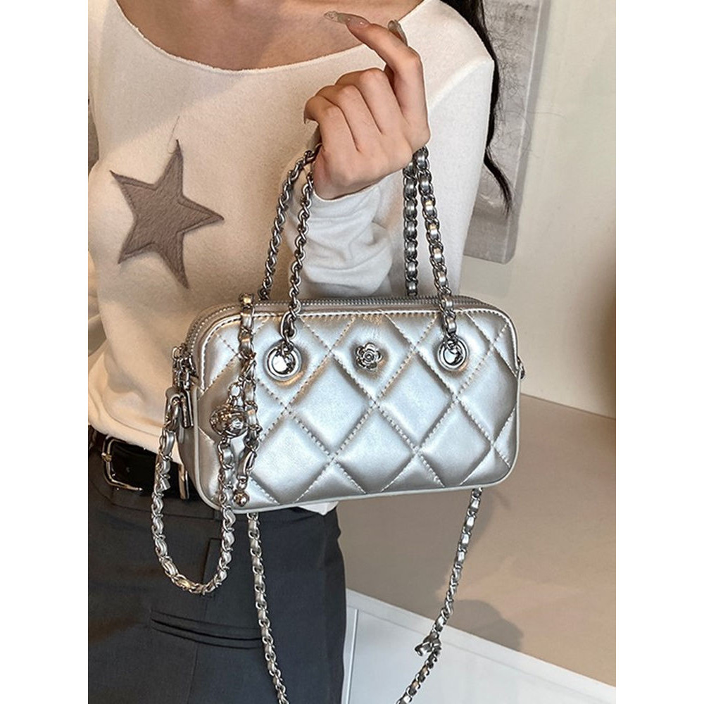 Tas Wanita Tas Quilted Gaya Chanel Rantai Tas Fashion Baru Tas Kecil Serbaguna Tas Selempang Tas Bah