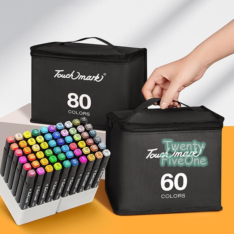 

120 Warna Touch Marker Sketsa Spidol Umum General Marker Set Animation Markers Pena Berujung Ganda RD