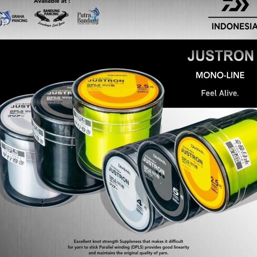 Senar Pancing Daiwa Justron Dpls M Made In Japan