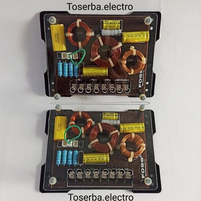 Crossover pasif 3way murni Midbass Mange Tweeter Foss Genetic audio mobil