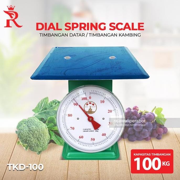 Timbangan Duduk Datar 100 Kg Timbangan Besi Jarum Five Goats Co
