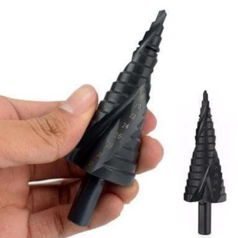Mata Bor Pagoda 4-32MM Mata Bor Untuk Baja Keras Pagoda Titanium Mata Bor Besi Baja Black Titanium