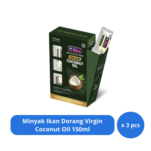 

Minyak Ikan Dorang Virgin Coconut Oil 150ml x 3 pcs